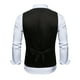 thumbnail image 3 of pstuiky Camisetas interiores de tirantes para hombre, Blusa sin mangas con cuello en V, botones y pajarita con bolsillos estampados a la moda para hombre Chaleco para hombre l, 3 of 3