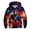Swt 309# Red, variant on WAYUTE Girls Sweatshirts Boys Long Sleeve Hooded Sweatshirt Digital Print Athletic Series Loose Fit Sports Top for Kids and Youth Wear