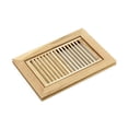 thumbnail image 3 of WELLAND 6"x10" Wood Vent Floor Register Flush Mount, Unfinished Hickory, 3 of 4