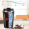 thumbnail image 4 of Tasse à Café, 510ml Tasse de Voyage Isolée avec Couvercle Étanche, Bouteille Contenant Isotherme en Acier Inoxydable, Tasse à Café Réutilisable Hermétique, 4 of 5