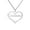Silver, variant on Custom Name Love Heart Pendant Personalized Name Heart Necklace for Women Valentine's Day Gift