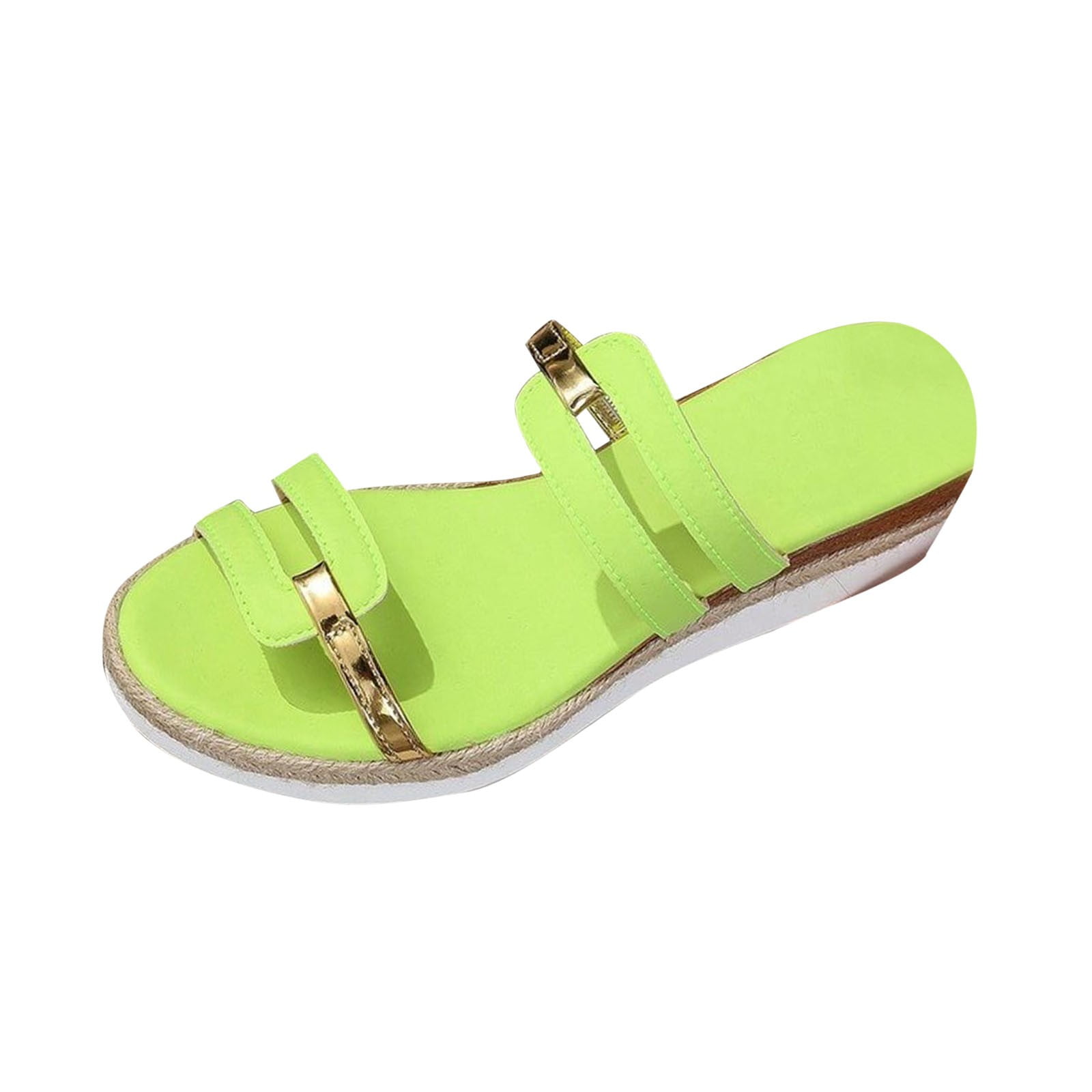 Hopeusnice Wedges Shoes for Women Non-Slip PU Materials Summer