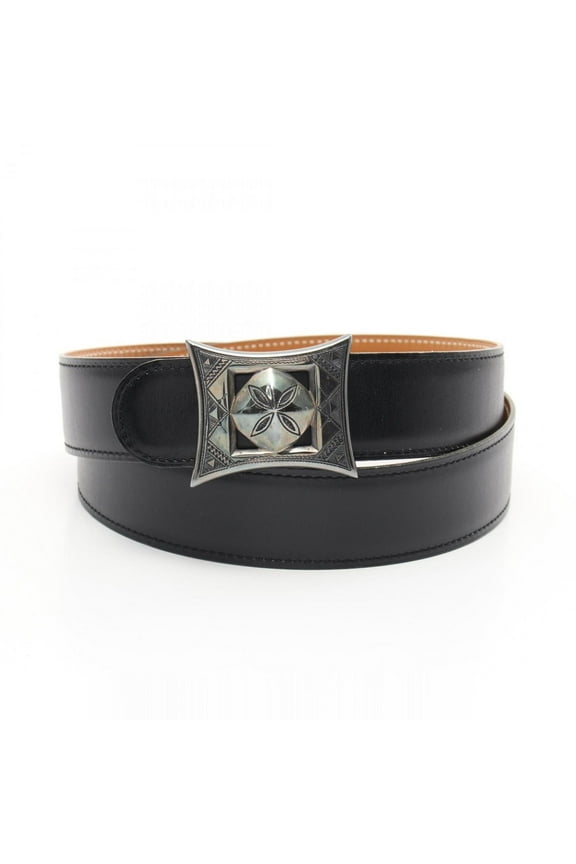 Pre-Owned Hermes HERMES Touareg Belt Clothing Calfskin (cowhide) Vau Barenia Boxcalf... (Good)