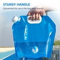 thumbnail image 3 of CHUANK Sac de Stockage d'Eau Pliable 10L Grande Capacité avec Valve Qualité Alimentaire Portable Sans Fuite pour Camping Randonnée Extérieur, 3 of 9