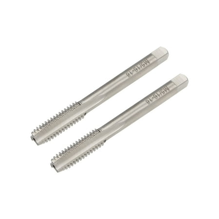 

Machine Tap 5/16-18 BSW Thread Pitch 3 Straight Flute H2 High Speed Steel 2pcs