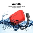 thumbnail image 4 of Fall Prevention Silicone Anti-fingerprint Shockproof Earphone Case Wireless Earphone Accessories Earbuds Protective Cover Bluetooth Headphone Box Sleeve RED, 4 of 8