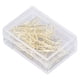 thumbnail image 5 of 100 clips de papel dorados con forma única y bonita, proceso de galvanoplastia, clip de metal portátil ligero con caja de almacenamiento, avión, 5 of 12