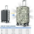 thumbnail image 2 of Money Luggage Suitcase Covers Elastic Washable 100 Dollar Bill Cash Present Luggage Protector Travel Suitcase Protective Cover For Kid And Adult, M (Fit 22-24 Inch Luggage), 2 of 6