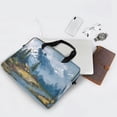 thumbnail image 5 of 16inch Laptop Briefcase, Business Laptop Bag with Detachable Strap & Padded Compartment, Water-Resistant Polyester，A Mountain, 5 of 8