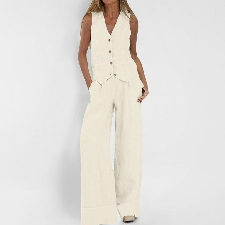 VBARHMQRT Pant Suits for Women Dressy Wedding Plus 2 Piece
