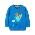 thumbnail image 6 of Toddler Boys Cotton Graphic Sweatshirt Long Sleeve Casual Cute Crewnek Kids Fashion Shirts Blue 3 T, 6 of 8