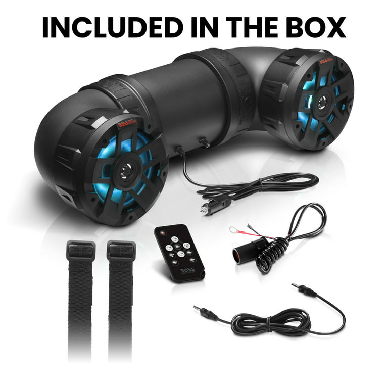 Boss Audio Tube Black Weatherproof IPX5 Portable Bluetooth Marine Speaker System