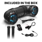 BOSS Audio Systems ATV65BRGB 6.5 Bluetooth ATV Speakers, Weatherproof Marine-Grade UTV Sound System