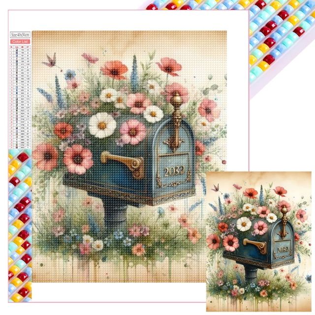 5D DIY Kit Con Cuentas Cuadradas Completas Del Arte 35x45cm