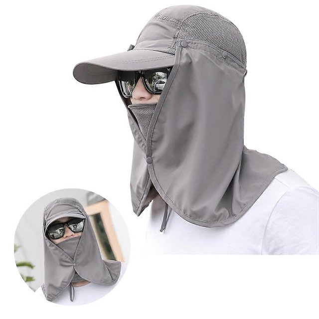 Women Summer Wide Brim Fishing Sun Hat For Outdoor Activities In Dark Gray With UV Protection 1Pack