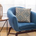 thumbnail image 6 of Plutus 26" x 26" Flowers Jacquard Luxury Throw Pillow in Blue, 6 of 9