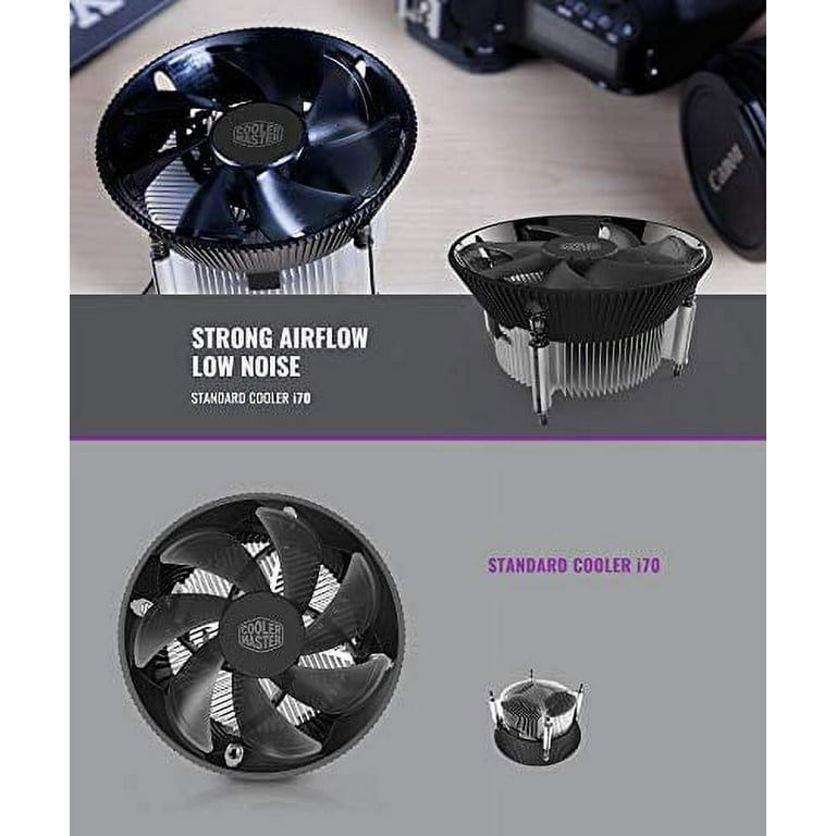 Cooler Master i70 CPU Cooler - 120mm Low Noise Cooling Fan