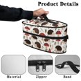 thumbnail image 5 of HELLHERO Iron Carrying Bag Hedgehog Mushroom Pattern Durable Fits Travel Valentines Day(Bag Only), 5 of 6