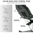 thumbnail image 6 of BarberPub Hydraulic Reclining Massage Bed, Beauty Facial Chair with 330 lbs Capacity, 6 of 8