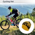 thumbnail image 2 of Sombrero de ciclismo Unique Bargains cálido, cómodo y transpirable forro de casco negro paz mundial acrílico base amarilla 22x22cm 1 Pcs, 2 of 7