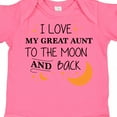 thumbnail image 4 of Inktastic I Love My Great Aunt to the Moon and Back Boys or Girls Baby Bodysuit, 4 of 5