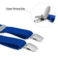 thumbnail image 2 of Buyless Fashion Mens 2 Pack Suspenders - 48" Elastic Adjustable Straps 1" - Leather Y Shape Back - 5118-2-Royal-Blue, 2 of 7