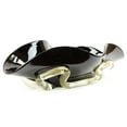 thumbnail image 2 of GlassOfVenice Murano Glass Centerpiece Bowl - Black and Gold, 2 of 7