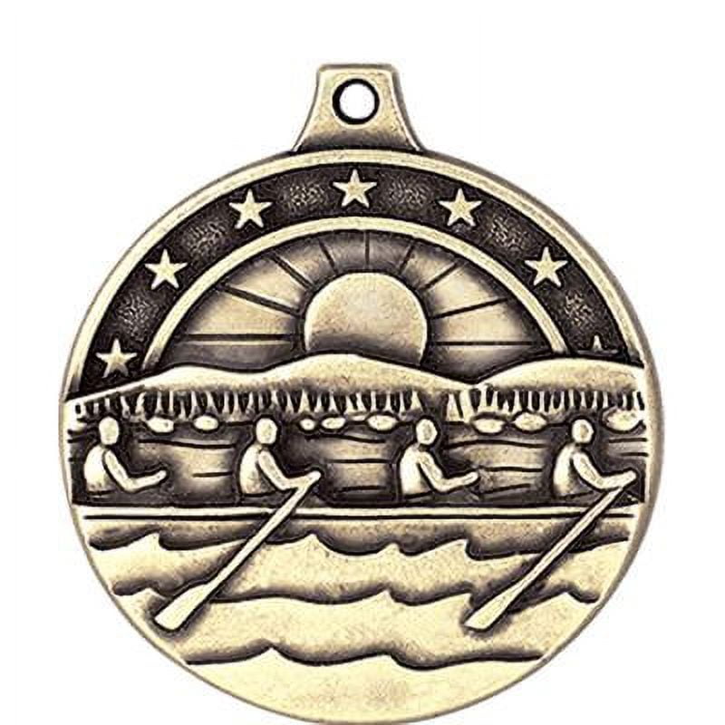 Rowing Medals, 2" Gold Diecast Rowing Medal Award 50 Pack
