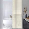 thumbnail image 3 of Farmhouse Grid, Window Privacy Film, Country Minimalistic Geometric Plaid Lattice Static Cling UV Sun Blocking Heat Control Window Tint, Non-Adhesive One Way Windows Privacy Cover 17.7''x78.7'', 3 of 7