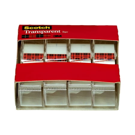 UPC: 0051131935488 | Scotch Transparent Tape Dispensers  3/4 x 850   4 Dispensers