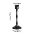 thumbnail image 2 of Mecorevxz Black Candlestick, Elegant Metal Candlestick Holders for Vintage Taper Candle Holders, Fireplace Mantels, Home Decor, Weddings and Party Decorations, 2 of 6