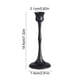 thumbnail image 3 of Candelabros vintage de hierro forjado negro para mesa de comedor, adorno decorativo, candelabros perfumados, recipiente para velas, candelabro de hierro para cenas a la luz de las velas., 3 of 6