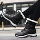 thumbnail image 5 of Botas de tobillo para mujer, botas de nieve suaves, botas con cordones, botas de nieve cálidas y acogedoras para invierno, 5 of 9