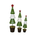 thumbnail image 2 of Ganz Three Tiered Metal Trees - Three Trees 14.5 Inch, Metal - Stripes Star Polka Dots Mx189342 Green, 2 of 3