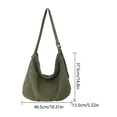 thumbnail image 2 of Bolso de hombro compuesto de lona impermeable de gran capacidad para mujer dama ocio diario, 2 of 9