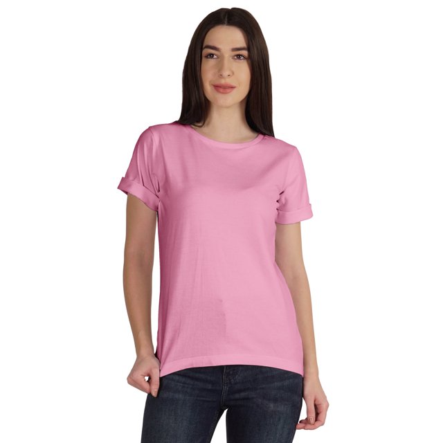 Inkmeso Basic High Low Tshirt For Women Short Sleeve Casual Summer Jersey Tee