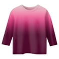 thumbnail image 4 of Karoyedx Girls Long Sleeve Shirts Soft Cotton Crewneck Girls' Basic Long-Sleeve T-Shirts Toddlers' Tagless Tees Hot Pink Size,6-7 Years, 4 of 5