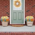 thumbnail image 3 of Artificial Flowers for Outdoors, 12 Bundles Fake Flowers Bulk UV Resistant Daisy Flowers Plastic Greenery Shrub Plant Window Box Flowers for Wedding Garden Home Porch Summer Decor White, 3 of 9