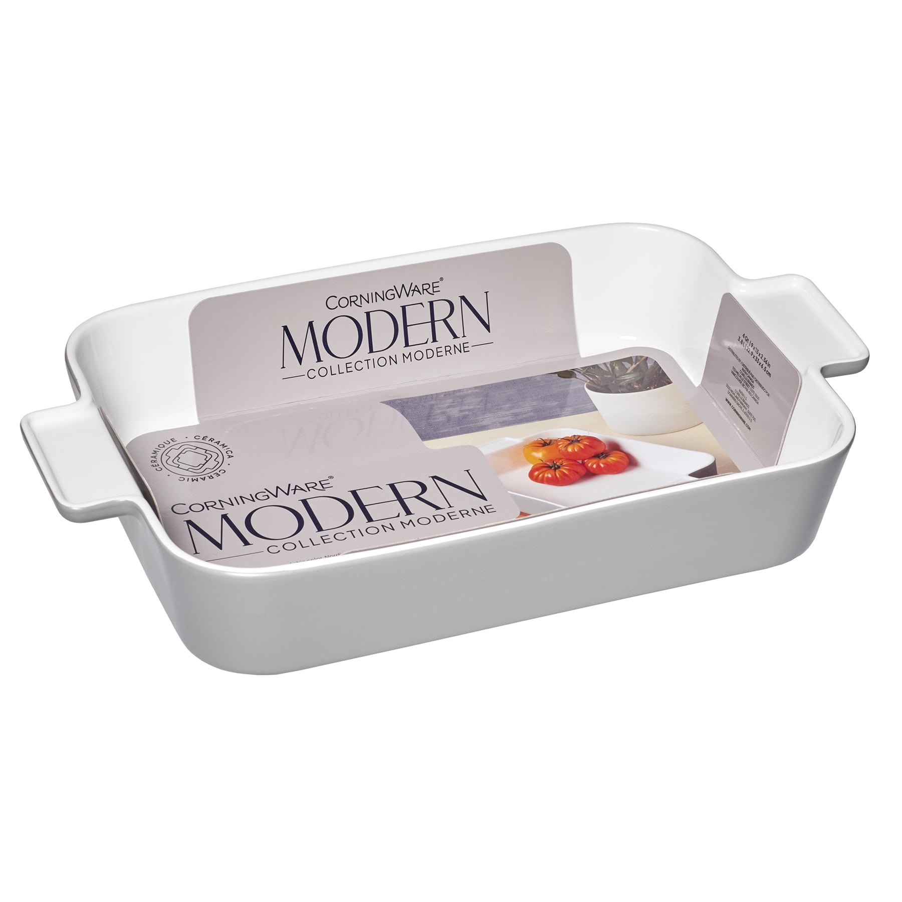 CorningWare 9" x 13" 4qt Modern Stoneware Casserole Baking Dish
