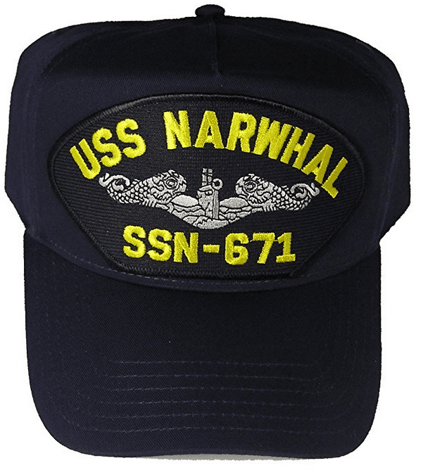 USS NARWHAL SSN-671 HAT CAP USN NAVY SUBMARINE SUB STURGEON CLASS ...