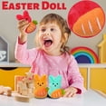 thumbnail image 3 of Easter Peep Plush Toys, 5 Inch Easter Shaggy Bunny Peep Collectible Plush, Easter Bunny Stuffed Animals with Carrot, Adorable Easter Basket Stuffers for Kids (Red）, 3 of 5
