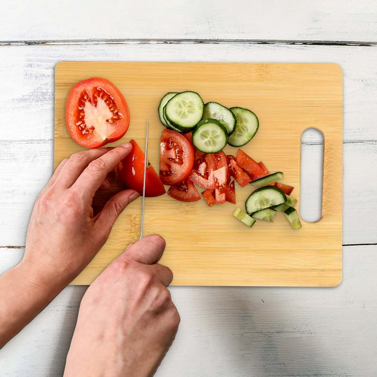 BeforeyaynCooking Board Inner Handle Thawing Board Square And Wood Cutting  Board Travel Fruit Chopping Board Camping Portable Small Vegetable Board