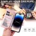 thumbnail image 3 of Funda de cuero tipo billetera para Samsung Galaxy A01 Core A02s A03 A04s A04e A10s A11 A12 A13 A14 A20s A20e A21s A23 A31 A34 A50 A51 A54, 3 of 4