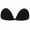 Black, variant on Adhesive Bra Reusable Strapless Self Silicone Push-up Invisible Sticky Backless Bra Reusable Bra