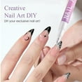 thumbnail image 4 of 12 Color Nail Art Markers Kit for Gel Nails - Water-Based Acrylic Paint Pens with Nail Brushes, DIY Home Manicure Tools, 4 of 8