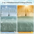 thumbnail image 5 of VK·LIVING Cooling Comforter Queen Size, Reversible All Season Cooling Comforter, Breathable Soft Lightweight Comforter for Hot Sleepers, Green, 5 of 8