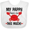 thumbnail image 3 of Inktastic My Pappy Loves Me Boys or Girls Baby Bib, 3 of 4