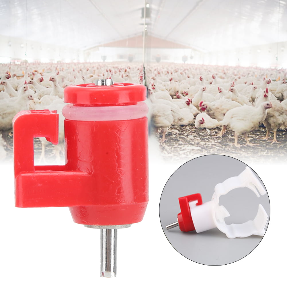 20Pcs Practical Chicken Feeder Nipple Automatic Drinking Nipple Equipment 