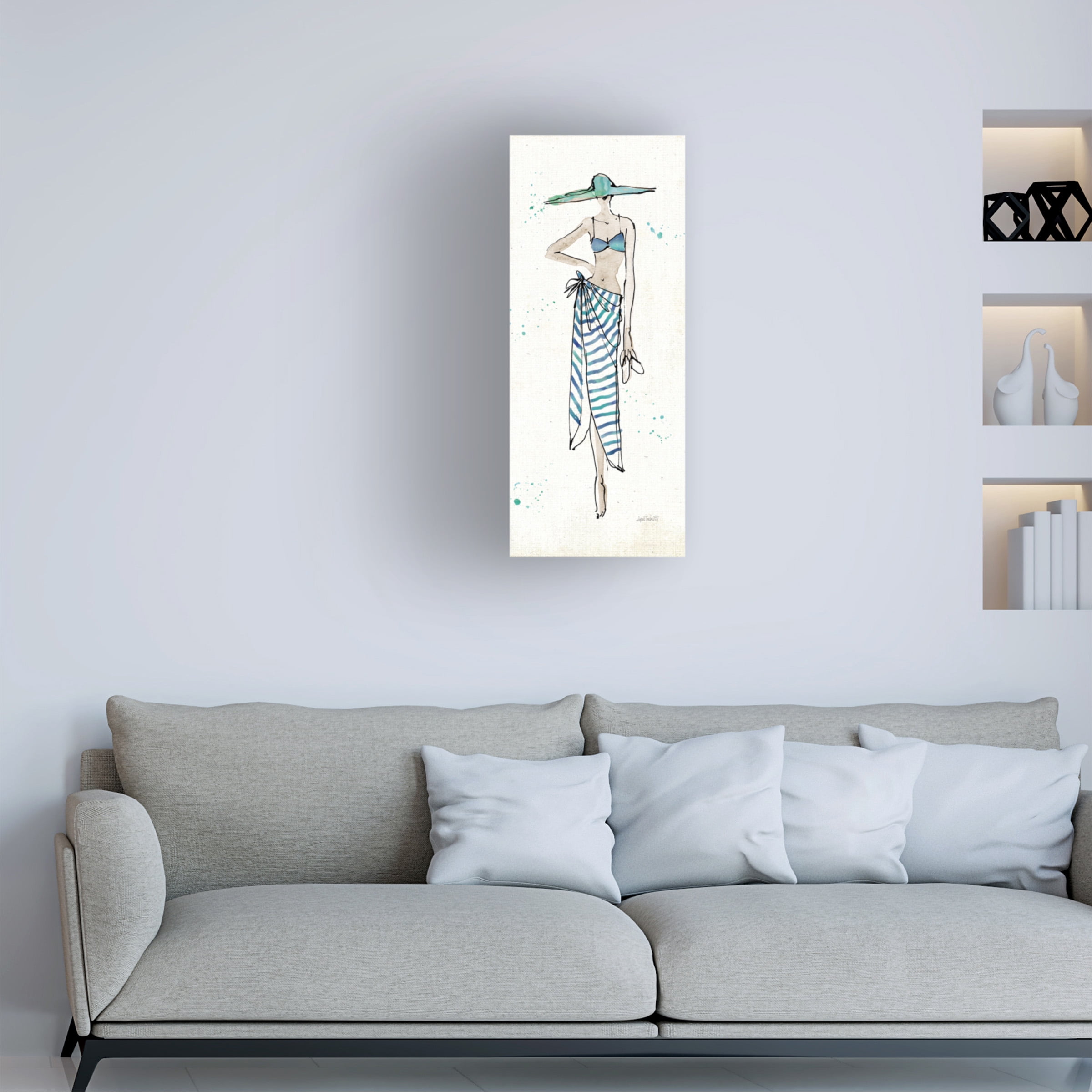 Anne Tavoletti 'Beach Divas III' Canvas Art