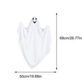 thumbnail image 3 of PEIBang Halloween White Ghost Decorations 12.00 Inch Spooky Hanging Ghosts for Indoor Outdoor Porch Patio Yard Party Decor, 3 of 9